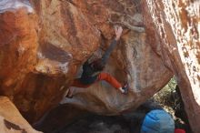 Bouldering in Hueco Tanks on 12/29/2019 with Blue Lizard Climbing and Yoga

Filename: SRM_20191229_1347540.jpg
Aperture: f/4.5
Shutter Speed: 1/320
Body: Canon EOS-1D Mark II
Lens: Canon EF 50mm f/1.8 II