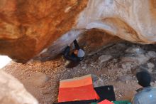 Bouldering in Hueco Tanks on 12/29/2019 with Blue Lizard Climbing and Yoga

Filename: SRM_20191229_1350470.jpg
Aperture: f/2.8
Shutter Speed: 1/320
Body: Canon EOS-1D Mark II
Lens: Canon EF 50mm f/1.8 II
