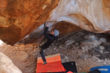 Bouldering in Hueco Tanks on 12/29/2019 with Blue Lizard Climbing and Yoga

Filename: SRM_20191229_1353270.jpg
Aperture: f/3.2
Shutter Speed: 1/320
Body: Canon EOS-1D Mark II
Lens: Canon EF 50mm f/1.8 II