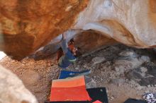 Bouldering in Hueco Tanks on 12/29/2019 with Blue Lizard Climbing and Yoga

Filename: SRM_20191229_1355111.jpg
Aperture: f/2.8
Shutter Speed: 1/320
Body: Canon EOS-1D Mark II
Lens: Canon EF 50mm f/1.8 II