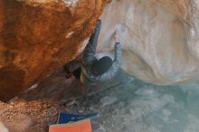 Bouldering in Hueco Tanks on 12/29/2019 with Blue Lizard Climbing and Yoga

Filename: SRM_20191229_1356200.jpg
Aperture: f/3.5
Shutter Speed: 1/320
Body: Canon EOS-1D Mark II
Lens: Canon EF 50mm f/1.8 II