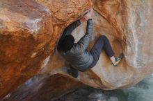 Bouldering in Hueco Tanks on 12/29/2019 with Blue Lizard Climbing and Yoga

Filename: SRM_20191229_1356340.jpg
Aperture: f/3.5
Shutter Speed: 1/320
Body: Canon EOS-1D Mark II
Lens: Canon EF 50mm f/1.8 II