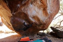 Bouldering in Hueco Tanks on 12/29/2019 with Blue Lizard Climbing and Yoga

Filename: SRM_20191229_1408120.jpg
Aperture: f/4.0
Shutter Speed: 1/320
Body: Canon EOS-1D Mark II
Lens: Canon EF 16-35mm f/2.8 L