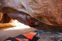 Bouldering in Hueco Tanks on 12/29/2019 with Blue Lizard Climbing and Yoga

Filename: SRM_20191229_1417480.jpg
Aperture: f/4.0
Shutter Speed: 1/250
Body: Canon EOS-1D Mark II
Lens: Canon EF 16-35mm f/2.8 L