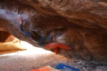 Bouldering in Hueco Tanks on 12/29/2019 with Blue Lizard Climbing and Yoga

Filename: SRM_20191229_1434210.jpg
Aperture: f/3.2
Shutter Speed: 1/250
Body: Canon EOS-1D Mark II
Lens: Canon EF 16-35mm f/2.8 L