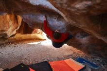 Bouldering in Hueco Tanks on 12/29/2019 with Blue Lizard Climbing and Yoga

Filename: SRM_20191229_1436120.jpg
Aperture: f/4.0
Shutter Speed: 1/250
Body: Canon EOS-1D Mark II
Lens: Canon EF 16-35mm f/2.8 L