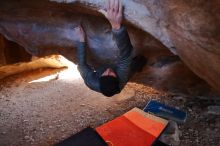 Bouldering in Hueco Tanks on 12/29/2019 with Blue Lizard Climbing and Yoga

Filename: SRM_20191229_1443040.jpg
Aperture: f/3.5
Shutter Speed: 1/250
Body: Canon EOS-1D Mark II
Lens: Canon EF 16-35mm f/2.8 L