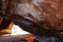 Bouldering in Hueco Tanks on 12/29/2019 with Blue Lizard Climbing and Yoga

Filename: SRM_20191229_1444240.jpg
Aperture: f/4.5
Shutter Speed: 1/250
Body: Canon EOS-1D Mark II
Lens: Canon EF 16-35mm f/2.8 L