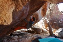 Bouldering in Hueco Tanks on 12/29/2019 with Blue Lizard Climbing and Yoga

Filename: SRM_20191229_1453230.jpg
Aperture: f/3.5
Shutter Speed: 1/250
Body: Canon EOS-1D Mark II
Lens: Canon EF 16-35mm f/2.8 L
