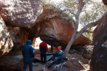 Bouldering in Hueco Tanks on 12/29/2019 with Blue Lizard Climbing and Yoga

Filename: SRM_20191229_1455250.jpg
Aperture: f/6.3
Shutter Speed: 1/250
Body: Canon EOS-1D Mark II
Lens: Canon EF 16-35mm f/2.8 L