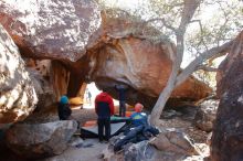 Bouldering in Hueco Tanks on 12/29/2019 with Blue Lizard Climbing and Yoga

Filename: SRM_20191229_1455380.jpg
Aperture: f/4.5
Shutter Speed: 1/250
Body: Canon EOS-1D Mark II
Lens: Canon EF 16-35mm f/2.8 L