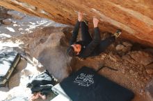 Bouldering in Hueco Tanks on 12/29/2019 with Blue Lizard Climbing and Yoga

Filename: SRM_20191229_1526250.jpg
Aperture: f/4.0
Shutter Speed: 1/320
Body: Canon EOS-1D Mark II
Lens: Canon EF 50mm f/1.8 II