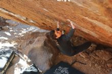 Bouldering in Hueco Tanks on 12/29/2019 with Blue Lizard Climbing and Yoga

Filename: SRM_20191229_1526260.jpg
Aperture: f/4.0
Shutter Speed: 1/320
Body: Canon EOS-1D Mark II
Lens: Canon EF 50mm f/1.8 II