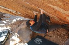 Bouldering in Hueco Tanks on 12/29/2019 with Blue Lizard Climbing and Yoga

Filename: SRM_20191229_1528010.jpg
Aperture: f/4.0
Shutter Speed: 1/320
Body: Canon EOS-1D Mark II
Lens: Canon EF 50mm f/1.8 II