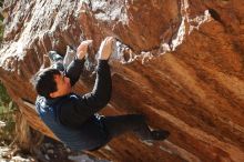 Bouldering in Hueco Tanks on 12/29/2019 with Blue Lizard Climbing and Yoga

Filename: SRM_20191229_1528220.jpg
Aperture: f/6.3
Shutter Speed: 1/320
Body: Canon EOS-1D Mark II
Lens: Canon EF 50mm f/1.8 II