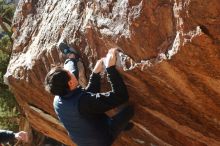 Bouldering in Hueco Tanks on 12/29/2019 with Blue Lizard Climbing and Yoga

Filename: SRM_20191229_1528270.jpg
Aperture: f/6.3
Shutter Speed: 1/320
Body: Canon EOS-1D Mark II
Lens: Canon EF 50mm f/1.8 II