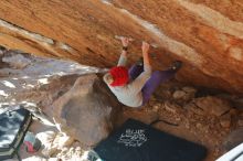 Bouldering in Hueco Tanks on 12/29/2019 with Blue Lizard Climbing and Yoga

Filename: SRM_20191229_1539410.jpg
Aperture: f/4.0
Shutter Speed: 1/400
Body: Canon EOS-1D Mark II
Lens: Canon EF 50mm f/1.8 II