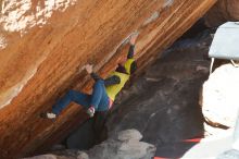 Bouldering in Hueco Tanks on 12/29/2019 with Blue Lizard Climbing and Yoga

Filename: SRM_20191229_1548390.jpg
Aperture: f/4.5
Shutter Speed: 1/320
Body: Canon EOS-1D Mark II
Lens: Canon EF 50mm f/1.8 II