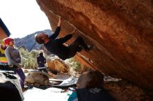 Bouldering in Hueco Tanks on 12/29/2019 with Blue Lizard Climbing and Yoga

Filename: SRM_20191229_1553100.jpg
Aperture: f/5.6
Shutter Speed: 1/320
Body: Canon EOS-1D Mark II
Lens: Canon EF 16-35mm f/2.8 L