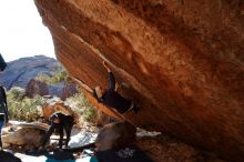 Bouldering in Hueco Tanks on 12/29/2019 with Blue Lizard Climbing and Yoga

Filename: SRM_20191229_1555430.jpg
Aperture: f/5.6
Shutter Speed: 1/320
Body: Canon EOS-1D Mark II
Lens: Canon EF 16-35mm f/2.8 L