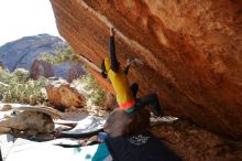 Bouldering in Hueco Tanks on 12/29/2019 with Blue Lizard Climbing and Yoga

Filename: SRM_20191229_1557301.jpg
Aperture: f/5.0
Shutter Speed: 1/320
Body: Canon EOS-1D Mark II
Lens: Canon EF 16-35mm f/2.8 L