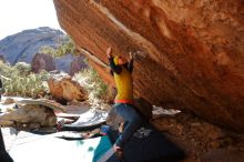 Bouldering in Hueco Tanks on 12/29/2019 with Blue Lizard Climbing and Yoga

Filename: SRM_20191229_1557303.jpg
Aperture: f/5.0
Shutter Speed: 1/320
Body: Canon EOS-1D Mark II
Lens: Canon EF 16-35mm f/2.8 L