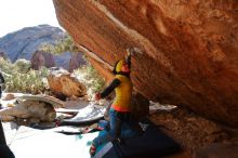 Bouldering in Hueco Tanks on 12/29/2019 with Blue Lizard Climbing and Yoga

Filename: SRM_20191229_1557304.jpg
Aperture: f/5.0
Shutter Speed: 1/320
Body: Canon EOS-1D Mark II
Lens: Canon EF 16-35mm f/2.8 L