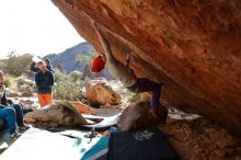 Bouldering in Hueco Tanks on 12/29/2019 with Blue Lizard Climbing and Yoga

Filename: SRM_20191229_1559180.jpg
Aperture: f/5.0
Shutter Speed: 1/320
Body: Canon EOS-1D Mark II
Lens: Canon EF 16-35mm f/2.8 L