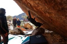 Bouldering in Hueco Tanks on 12/29/2019 with Blue Lizard Climbing and Yoga

Filename: SRM_20191229_1559570.jpg
Aperture: f/5.0
Shutter Speed: 1/320
Body: Canon EOS-1D Mark II
Lens: Canon EF 16-35mm f/2.8 L