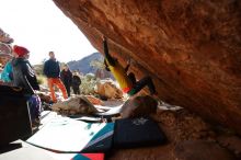 Bouldering in Hueco Tanks on 12/29/2019 with Blue Lizard Climbing and Yoga

Filename: SRM_20191229_1600361.jpg
Aperture: f/5.0
Shutter Speed: 1/320
Body: Canon EOS-1D Mark II
Lens: Canon EF 16-35mm f/2.8 L