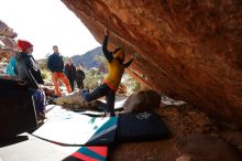 Bouldering in Hueco Tanks on 12/29/2019 with Blue Lizard Climbing and Yoga

Filename: SRM_20191229_1600373.jpg
Aperture: f/5.0
Shutter Speed: 1/320
Body: Canon EOS-1D Mark II
Lens: Canon EF 16-35mm f/2.8 L