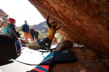 Bouldering in Hueco Tanks on 12/29/2019 with Blue Lizard Climbing and Yoga

Filename: SRM_20191229_1600374.jpg
Aperture: f/5.0
Shutter Speed: 1/320
Body: Canon EOS-1D Mark II
Lens: Canon EF 16-35mm f/2.8 L