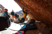 Bouldering in Hueco Tanks on 12/29/2019 with Blue Lizard Climbing and Yoga

Filename: SRM_20191229_1600375.jpg
Aperture: f/5.0
Shutter Speed: 1/320
Body: Canon EOS-1D Mark II
Lens: Canon EF 16-35mm f/2.8 L
