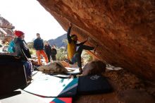 Bouldering in Hueco Tanks on 12/29/2019 with Blue Lizard Climbing and Yoga

Filename: SRM_20191229_1600390.jpg
Aperture: f/5.0
Shutter Speed: 1/320
Body: Canon EOS-1D Mark II
Lens: Canon EF 16-35mm f/2.8 L