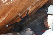 Bouldering in Hueco Tanks on 12/29/2019 with Blue Lizard Climbing and Yoga

Filename: SRM_20191229_1609531.jpg
Aperture: f/4.5
Shutter Speed: 1/320
Body: Canon EOS-1D Mark II
Lens: Canon EF 50mm f/1.8 II