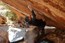 Bouldering in Hueco Tanks on 12/29/2019 with Blue Lizard Climbing and Yoga

Filename: SRM_20191229_1614560.jpg
Aperture: f/4.5
Shutter Speed: 1/320
Body: Canon EOS-1D Mark II
Lens: Canon EF 50mm f/1.8 II