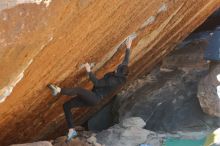 Bouldering in Hueco Tanks on 12/29/2019 with Blue Lizard Climbing and Yoga

Filename: SRM_20191229_1634290.jpg
Aperture: f/4.0
Shutter Speed: 1/320
Body: Canon EOS-1D Mark II
Lens: Canon EF 50mm f/1.8 II