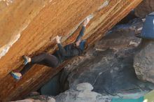 Bouldering in Hueco Tanks on 12/29/2019 with Blue Lizard Climbing and Yoga

Filename: SRM_20191229_1638311.jpg
Aperture: f/3.5
Shutter Speed: 1/320
Body: Canon EOS-1D Mark II
Lens: Canon EF 50mm f/1.8 II