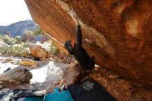 Bouldering in Hueco Tanks on 12/29/2019 with Blue Lizard Climbing and Yoga

Filename: SRM_20191229_1651180.jpg
Aperture: f/5.0
Shutter Speed: 1/320
Body: Canon EOS-1D Mark II
Lens: Canon EF 16-35mm f/2.8 L