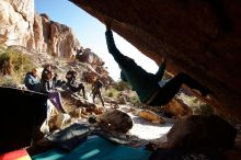 Bouldering in Hueco Tanks on 12/29/2019 with Blue Lizard Climbing and Yoga

Filename: SRM_20191229_1651470.jpg
Aperture: f/8.0
Shutter Speed: 1/320
Body: Canon EOS-1D Mark II
Lens: Canon EF 16-35mm f/2.8 L
