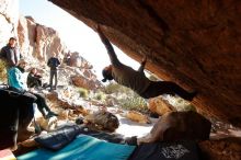 Bouldering in Hueco Tanks on 12/29/2019 with Blue Lizard Climbing and Yoga

Filename: SRM_20191229_1655200.jpg
Aperture: f/5.6
Shutter Speed: 1/320
Body: Canon EOS-1D Mark II
Lens: Canon EF 16-35mm f/2.8 L