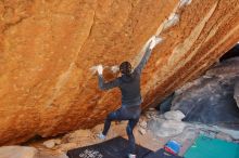 Bouldering in Hueco Tanks on 12/29/2019 with Blue Lizard Climbing and Yoga

Filename: SRM_20191229_1657321.jpg
Aperture: f/3.5
Shutter Speed: 1/320
Body: Canon EOS-1D Mark II
Lens: Canon EF 16-35mm f/2.8 L