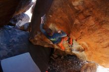 Bouldering in Hueco Tanks on 12/29/2019 with Blue Lizard Climbing and Yoga

Filename: SRM_20191229_1701500.jpg
Aperture: f/3.5
Shutter Speed: 1/200
Body: Canon EOS-1D Mark II
Lens: Canon EF 16-35mm f/2.8 L