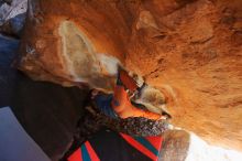 Bouldering in Hueco Tanks on 12/29/2019 with Blue Lizard Climbing and Yoga

Filename: SRM_20191229_1711480.jpg
Aperture: f/3.2
Shutter Speed: 1/200
Body: Canon EOS-1D Mark II
Lens: Canon EF 16-35mm f/2.8 L