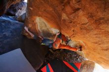 Bouldering in Hueco Tanks on 12/29/2019 with Blue Lizard Climbing and Yoga

Filename: SRM_20191229_1711580.jpg
Aperture: f/3.5
Shutter Speed: 1/200
Body: Canon EOS-1D Mark II
Lens: Canon EF 16-35mm f/2.8 L