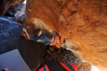 Bouldering in Hueco Tanks on 12/29/2019 with Blue Lizard Climbing and Yoga

Filename: SRM_20191229_1712050.jpg
Aperture: f/3.5
Shutter Speed: 1/160
Body: Canon EOS-1D Mark II
Lens: Canon EF 16-35mm f/2.8 L