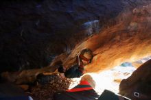 Bouldering in Hueco Tanks on 12/29/2019 with Blue Lizard Climbing and Yoga

Filename: SRM_20191229_1736330.jpg
Aperture: f/4.0
Shutter Speed: 1/250
Body: Canon EOS-1D Mark II
Lens: Canon EF 16-35mm f/2.8 L