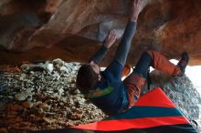 Bouldering in Hueco Tanks on 12/29/2019 with Blue Lizard Climbing and Yoga

Filename: SRM_20191229_1753240.jpg
Aperture: f/1.8
Shutter Speed: 1/160
Body: Canon EOS-1D Mark II
Lens: Canon EF 50mm f/1.8 II