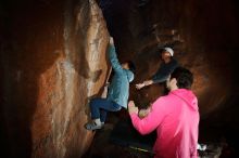 Bouldering in Hueco Tanks on 12/30/2019 with Blue Lizard Climbing and Yoga

Filename: SRM_20191230_1121380.jpg
Aperture: f/6.3
Shutter Speed: 1/250
Body: Canon EOS-1D Mark II
Lens: Canon EF 16-35mm f/2.8 L