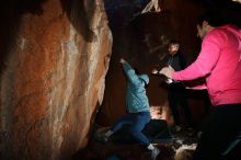 Bouldering in Hueco Tanks on 12/30/2019 with Blue Lizard Climbing and Yoga

Filename: SRM_20191230_1124230.jpg
Aperture: f/6.3
Shutter Speed: 1/250
Body: Canon EOS-1D Mark II
Lens: Canon EF 16-35mm f/2.8 L